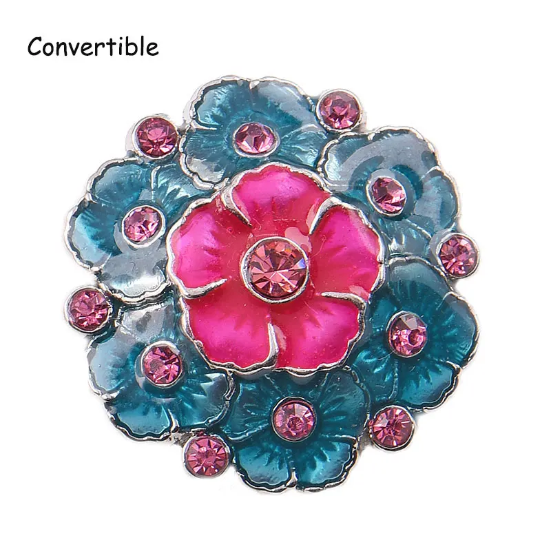 Relief Rhinestone Flower Convertible Magnet Brooch Antique Scarf Vintage Muslim Pin Accessory Bookmark Jewelry | Украшения и
