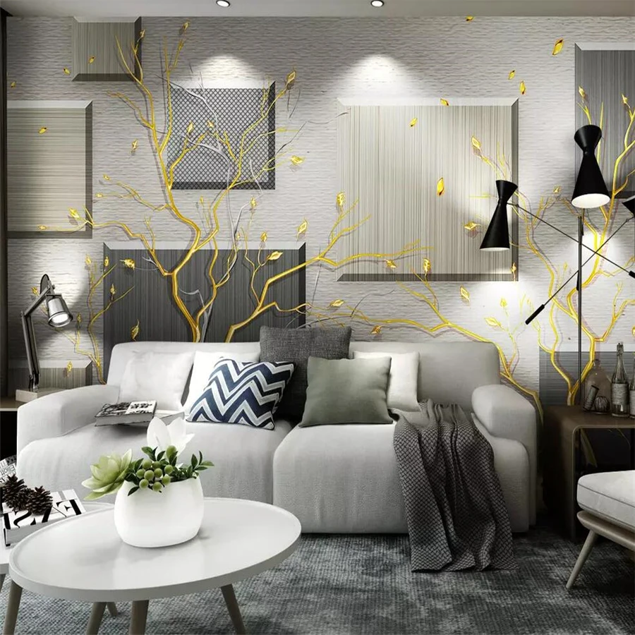 beibehang Custom Photo Wallpaper 3D Mural Modern Abstract Fortune Tree bedroom Background Wall papel de parede 3d wallpaper |