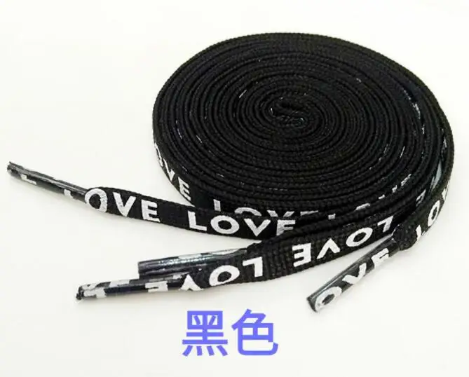 Модные двухсторонние шнурки из полиэстера с принтом и шнурком плоские для обуви