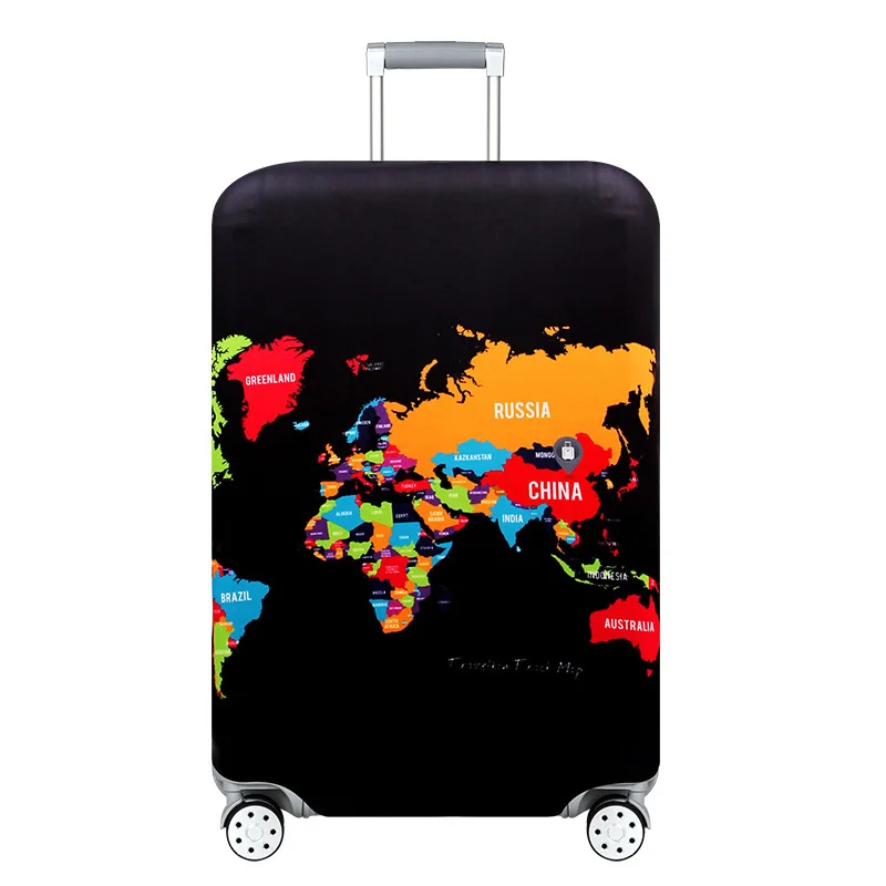 D Luggage Cover LXHYSJ эластичные Защитные чехлы для багажа, Чехол для багажа, подходит для 18-32 дюймов, чехол Чехол для багажа, аксессуары для путешествий - Цвет: D Luggage Cover
