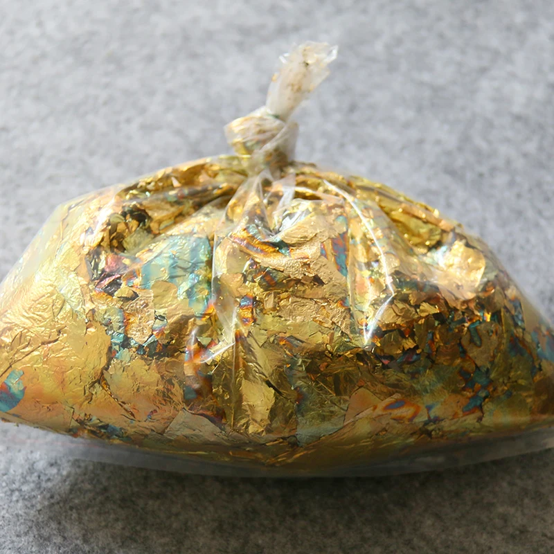 Цветные цветные хлопья с листьями 10 г известная китайская поставка завода gold