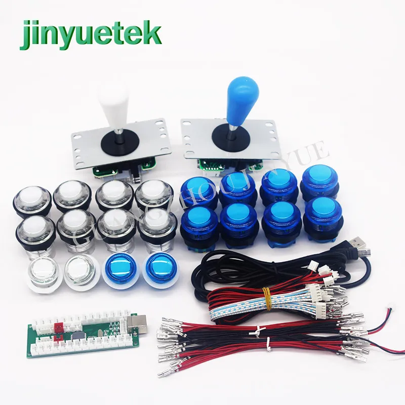 Нулевая задержка USB кодер 2 Play станция PC PS2 PS3 копия Sanwa Джойстик светодиодная