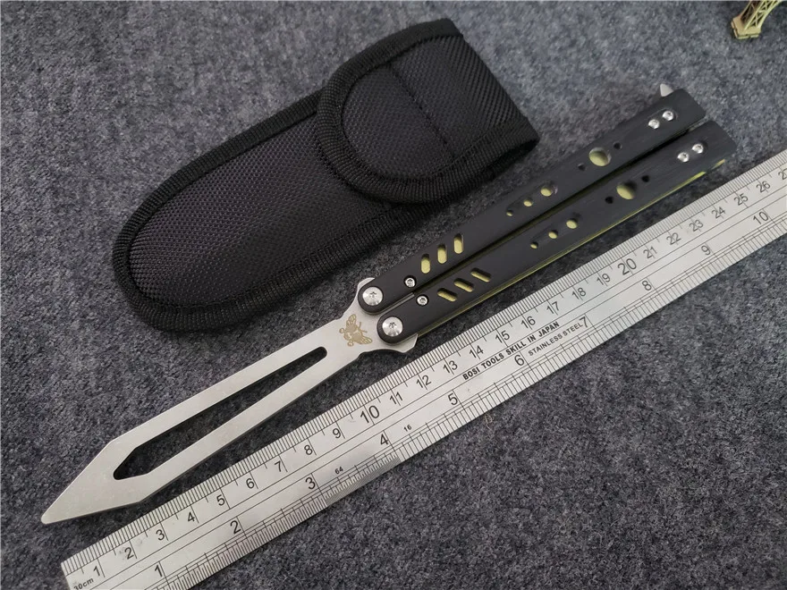 Theone BRS бабочка тренажер в ножи KVT D2 лезвие TC4+ G10 Ручка ЧПУ Finsh Репликант нож BM42 BM51 BM62