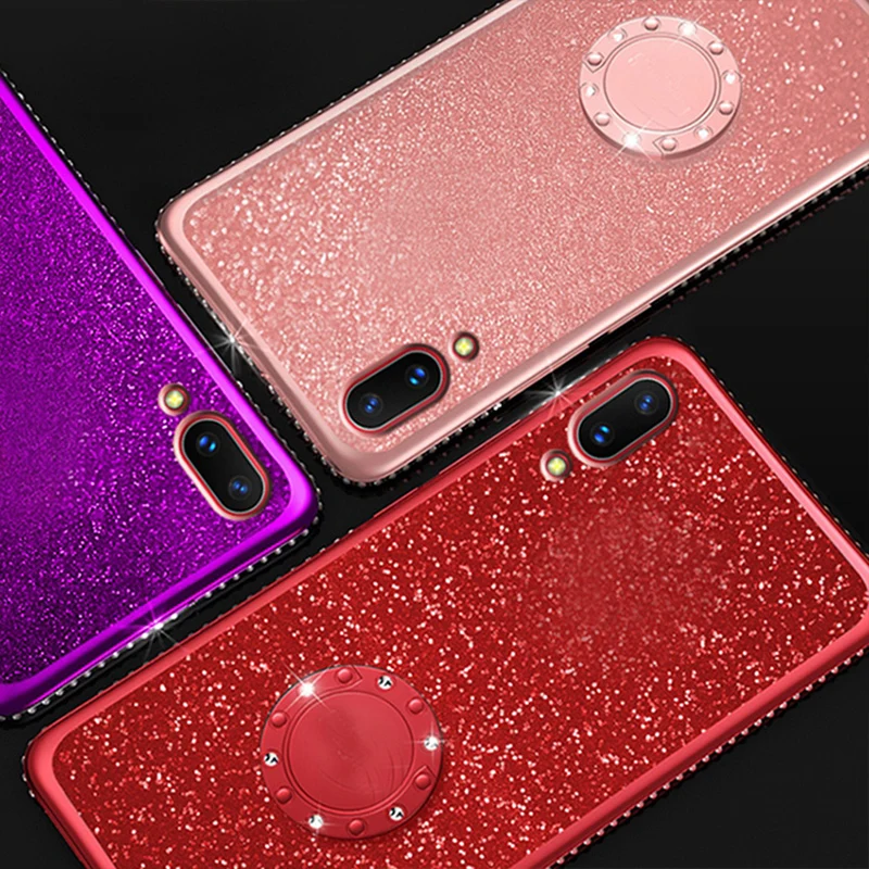 Чехол для vivo V11pro с блестящими стразами мягкий силиконовый чехол из ТПУ V11 pro чехлы