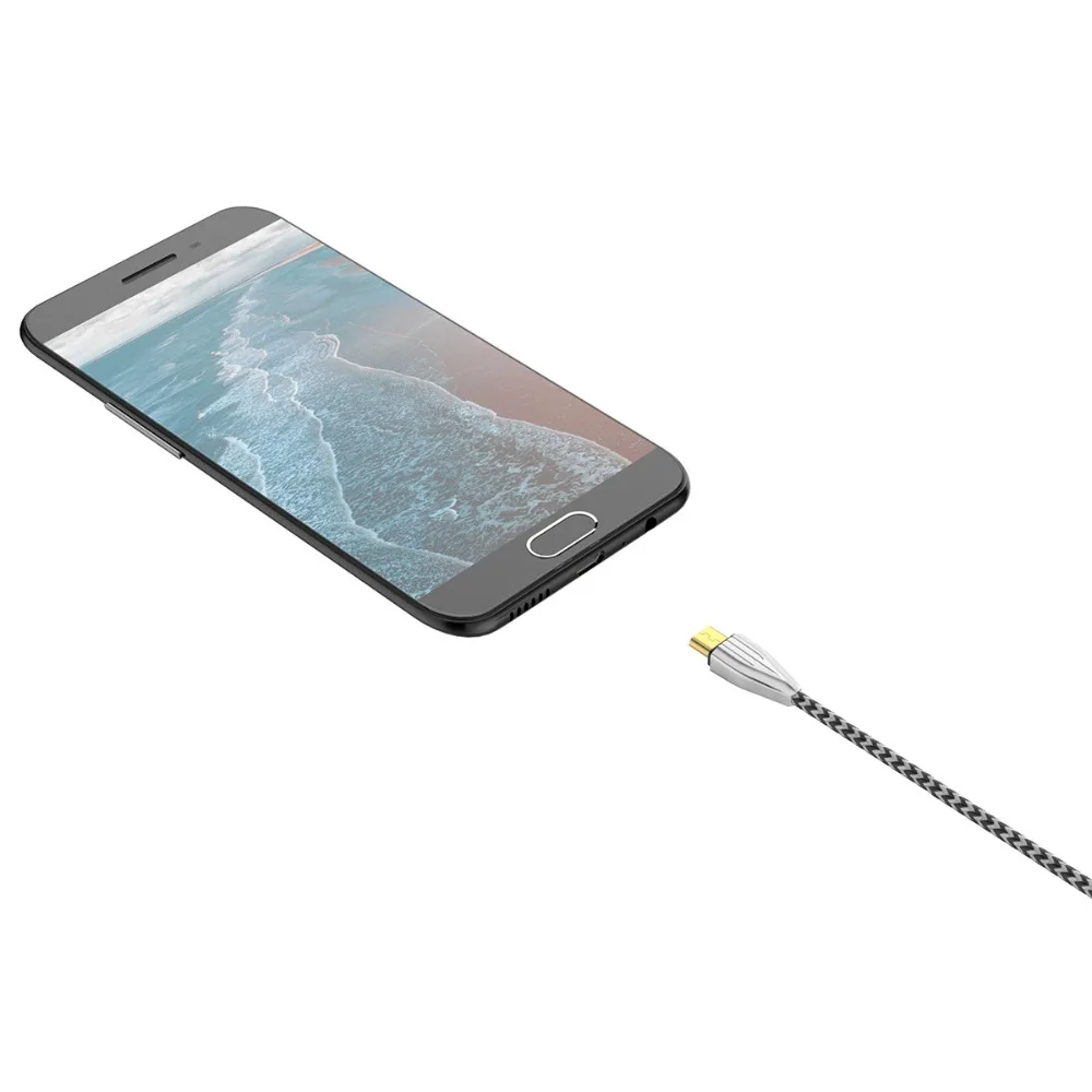 ORICO 2.1A Плетеный чемодан из нейлона стиль серии Android USB Type A к Micro 1 м кабель для