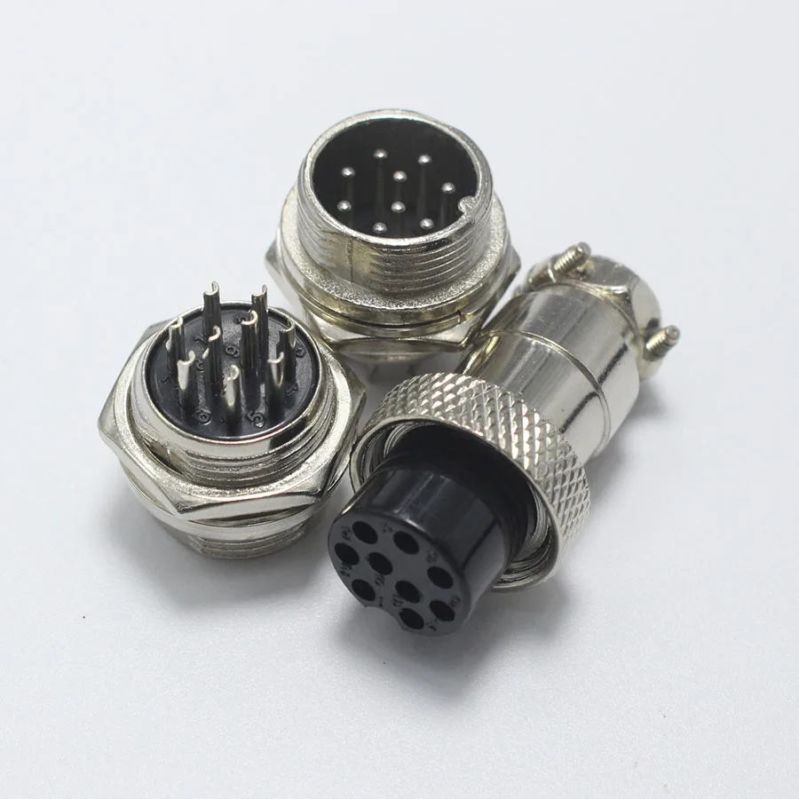 EClyxun 1 комплект GX16 XLR 16 мм 2 3 4 5 6 7 8 9 10 Pin гнездовой штекер мужской шасси крепление гнездо авиационный разъем высокое качество