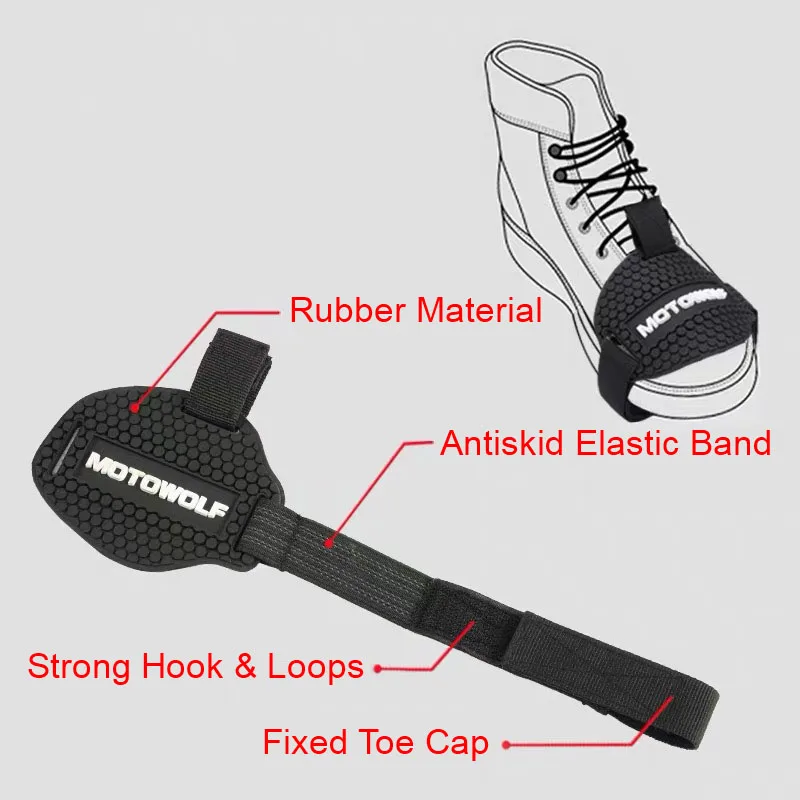 

Motowolf Motorcycle Shoes Protective Gear Shifter Shoe Boots Protector Motorbike Boot Cover Protective Gear Shift Pad