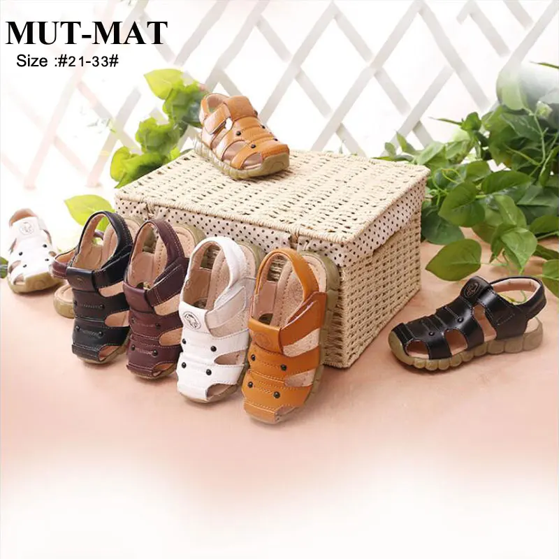 

Kid shoes new children's leather sandals Non-slip wear children's boys & girls sandals sandals beach shoes