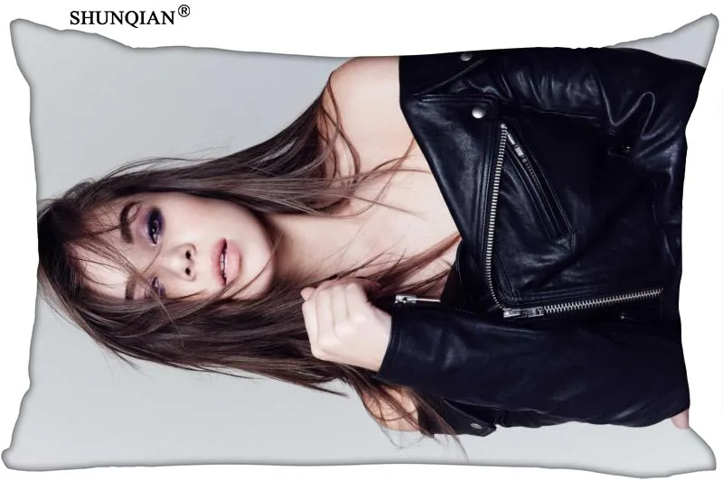 Новинка наволочка Hailee Steinfeld на молнии ремень размеров 45x35 см 40x60 45x75 50x75 (две