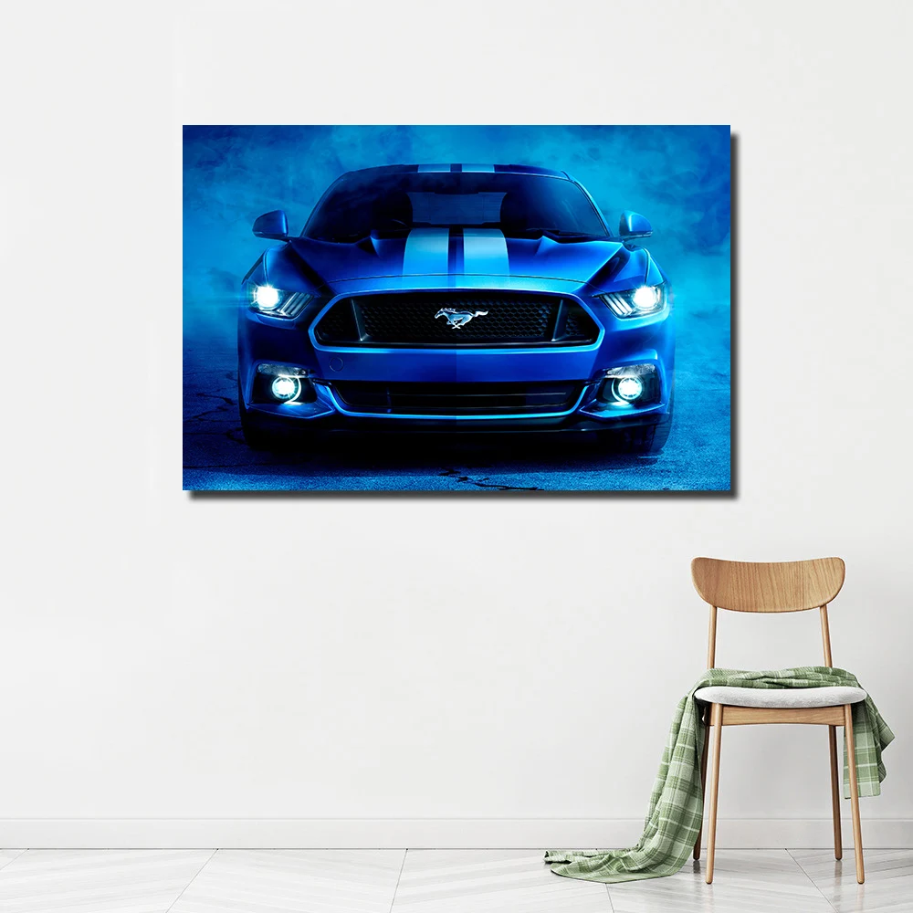 Ford Shelby Mustang печатный плакат Современная декоративная живопись DIY рамка настенная