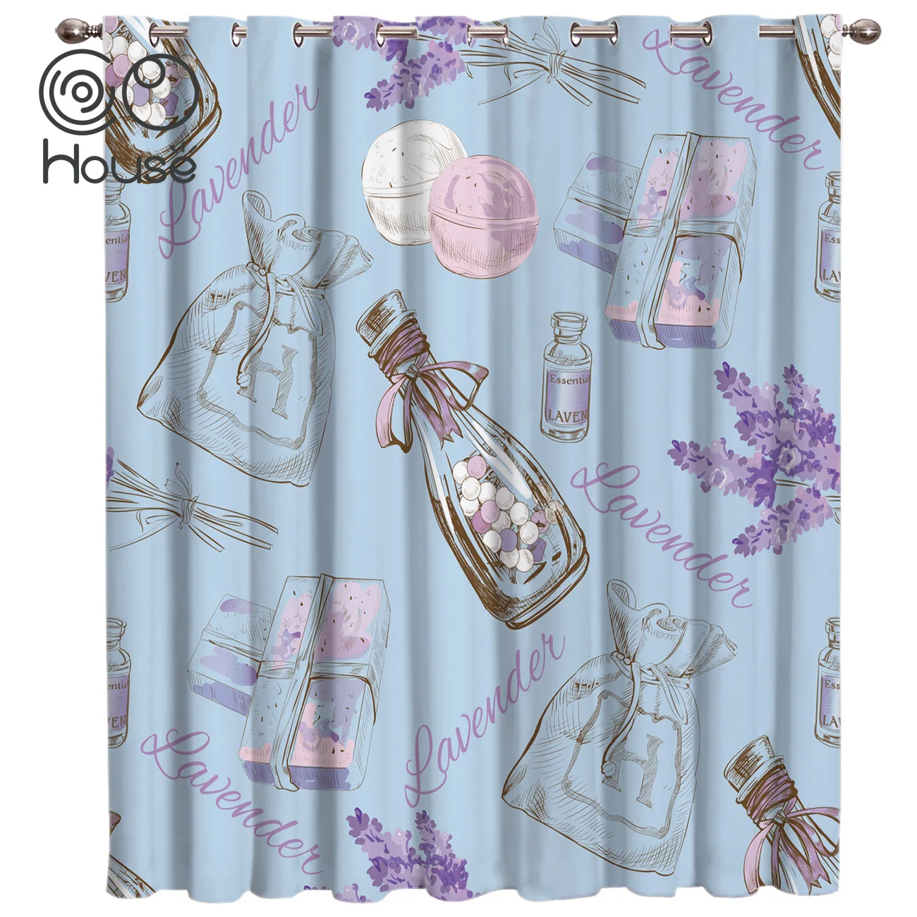 Фиолетовые Лавандовые занавески для комнаты большие оконные темный декор ванная