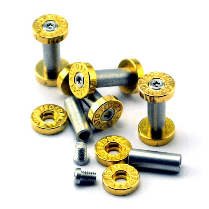 

10pcs EDC DIY Knife screw M2.5 Handmade Knife Produce sytools Handle rivet screw 4mm diameter steel screw