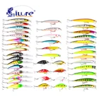 ILure гольян 43 шт.лот набор нахлыстовых приманок жесткая приманка Jia приманка воблер Карп 6 моделей кренкбейт рыболовные снасти оптом