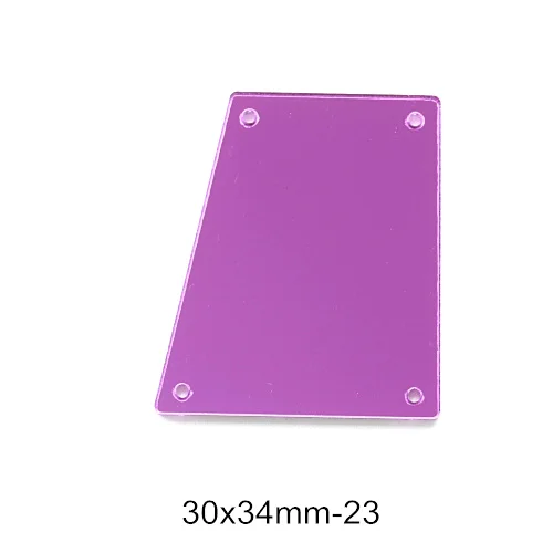 P23-30x34mm 50 шт. фиолетовые хрустальные зеркальные стразы с пришивкой, неровные темно-фиолетовые акриловые зеркальные стразы, пришивные стразы для одежды B3599 - Цвет: P23-30x34mm