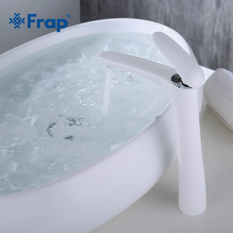 Frap Новое поступление Белый Черный кран с распылителем для раковины ванной