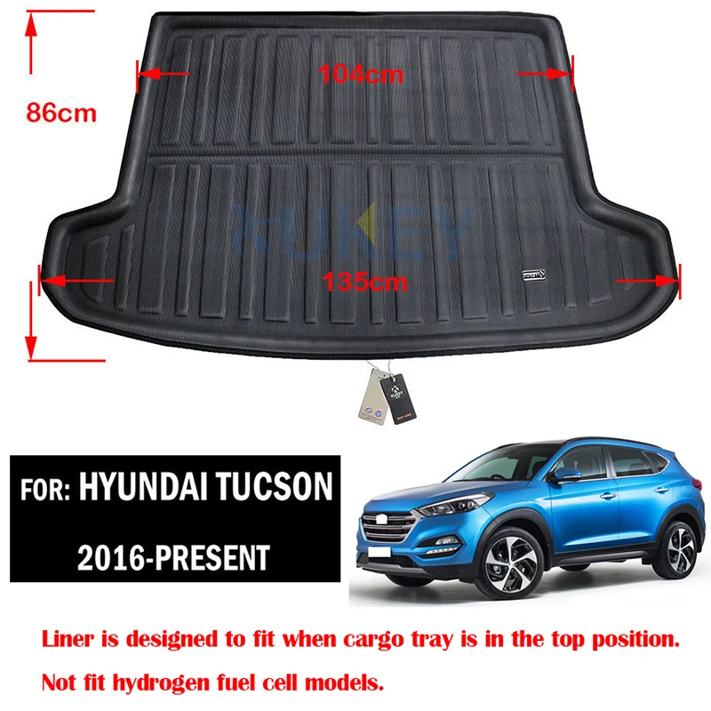 XUKEY поддон багажника для hyundai I35 Elantra Avante AD Sonata IX35 Tucson Santa Fe DM 2010- с учетом заднего багажника