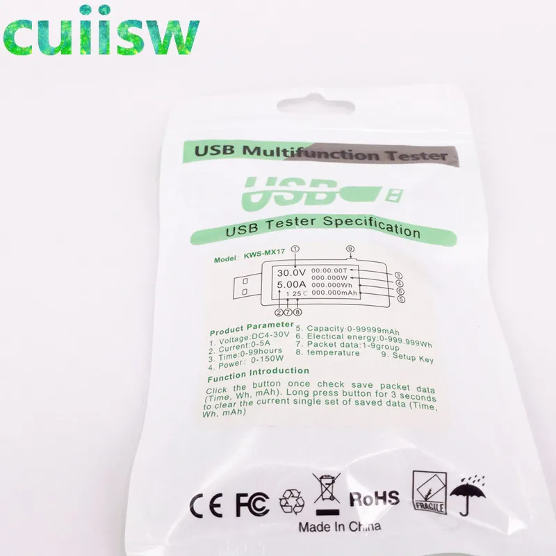 USB 5 в 9 в 12 В 20 в QC 2,0 3,0 OLED Ток Напряжение зарядное устройство тестер емкость USB зарядное устройство Доктор измеритель мощности текст вольтметр 7% ВЫКЛ
