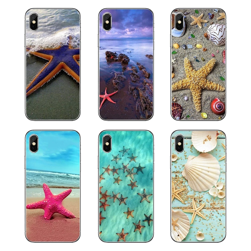 Loved finding summer beach Sea Sun Starfish TPU Transparent Shell Cover For Motorola Moto X4 E4 E5 G5 G5S G6 Z Z3 G3 C Play Plus |