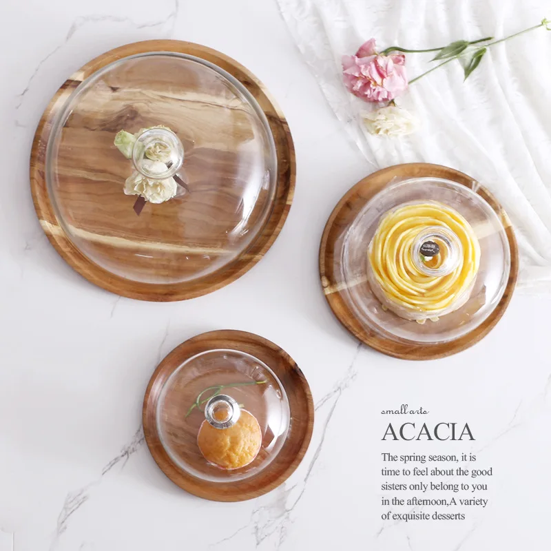 Acaia деревянная фотография поднос для хранения закусок поставщик ресторана|Лотки
