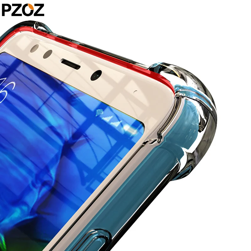 Pzoz redmi note 5 pro чехол силиконовый прозрачный для телефона xiaomi мягкий ударопрочный