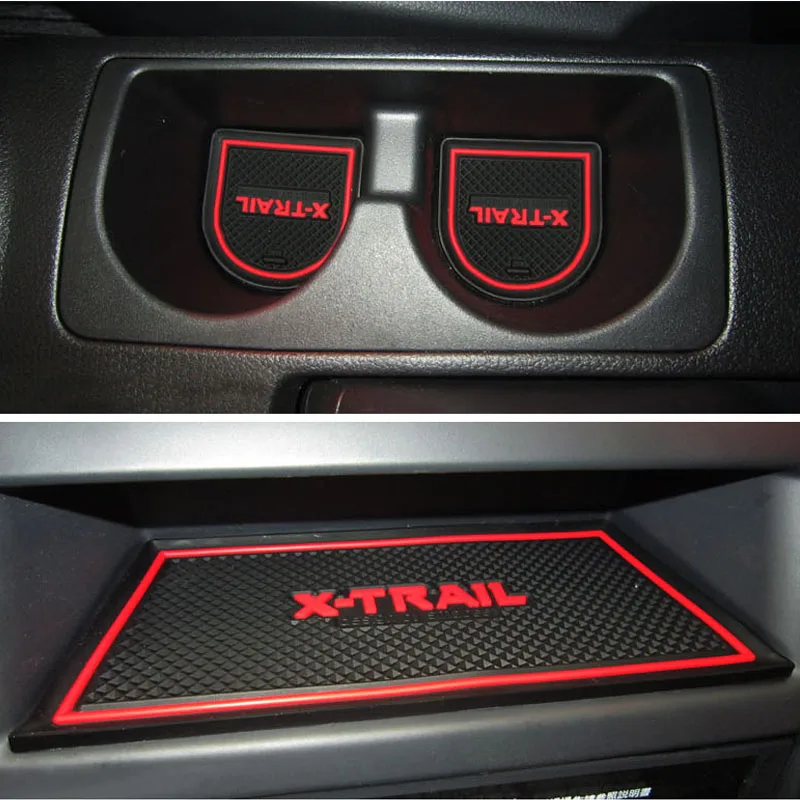 Нескользящие Коврики для дверей салона автомобиля коврики подстаканников Nissan X