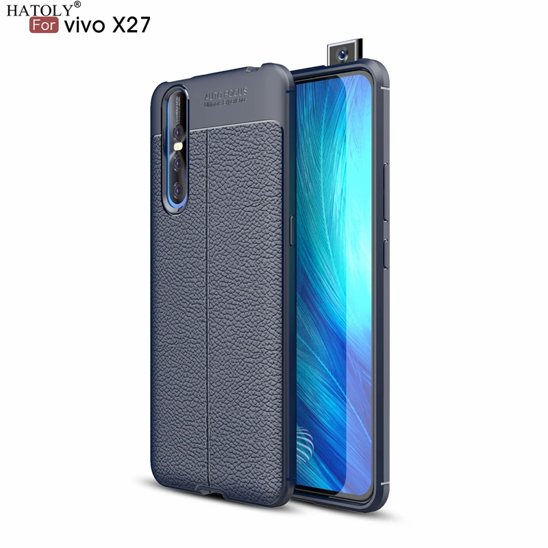 

Чехол HATOLY для VIVO X27, из искусственной кожи, устойчивый к грязи, мягкий силиконовый чехол из ТПУ для BBK Vivo V27 V 27, Fundas 6,39 дюйма