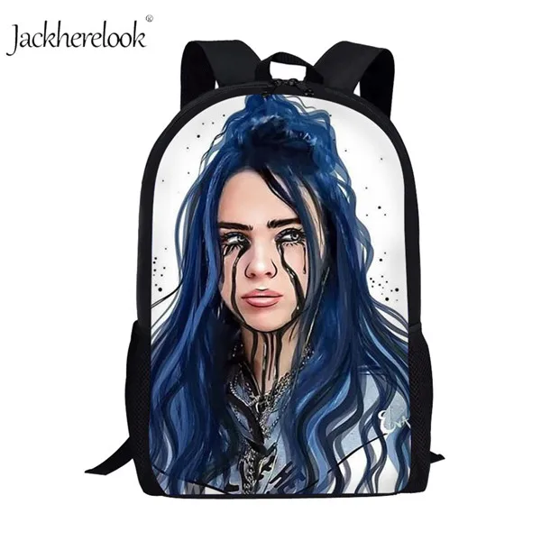 HK800C 3 шт./компл. Billie Eilish школьные сумки для подростков мальчиков и девочек хип-хоп детский школьный рюкзак раппер Женская Повседневная сумка детская книга Сумка - Цвет: HK800C
