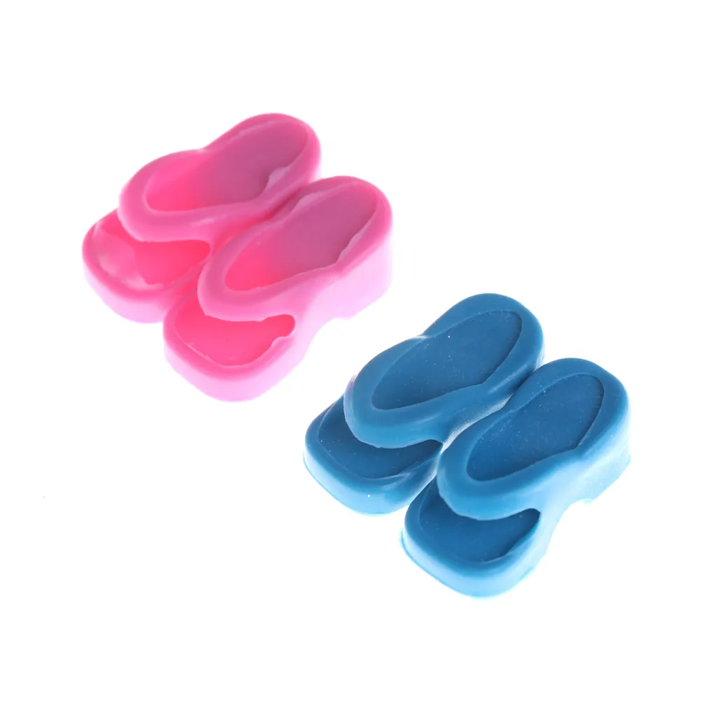 2 пары шлепанцы для 1/6 кукол искусственная обувь фабричная игрушка цвета|Куклы| |