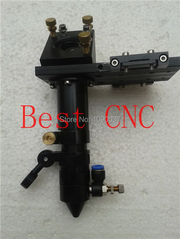 Лазерная головка Co2 с воздушным помощником и красной рамкой для установки линз