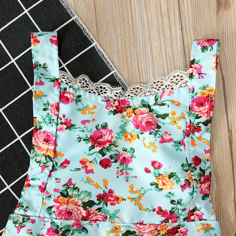 Baby Girls Dress Summer Beach Style Sleeveless Lace Backless Dress For Girls Vintage Toddler Girl Clothing 0-2Yrs Bebe Vestidos