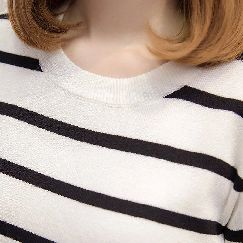 Новинка тонкий женский свитер с коротким рукавом и v-образным вырезом