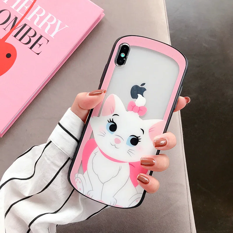Мультяшный любимец Зонт кошка Мэри Даффи чехол для iPhone X XR XS MAX 8 7 6s plus милое