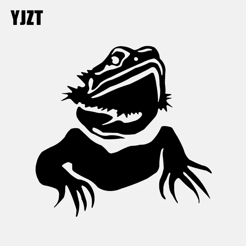 YJZT 11 5*11 2 см забавная Игуана рептилии любовь животные Декор автомобильные