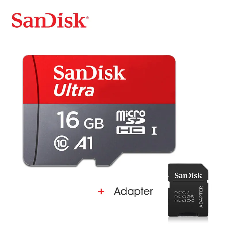 SanDisk Ультра карта памяти 128 Гб 64 ГБ 32 ГБ 16 ГБ Micro sd карта MicroSDHC A1 SD/TF карта UHS-I класс 10 Флэш-карта - Емкость: 16g