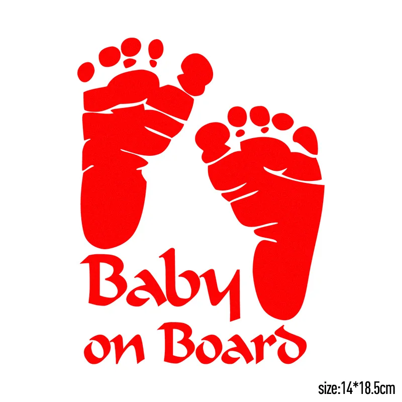

10 Pieces Customization Baby on board Car Body baby care Stickers Car Styling For all car accessories