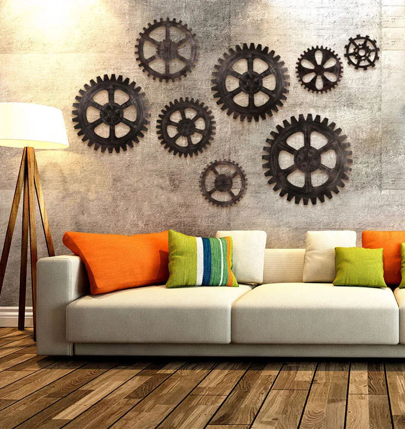 1 шт. винтажная деревянная Шестерня в стиле стимпанк настенная подвеска домашний