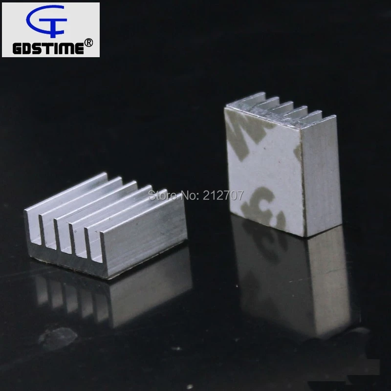 

60PCS Gdstime 15x15x6.5mm Aluminum Cooling Chipset Heat Sink RAM Radiator Heatsink Cooler