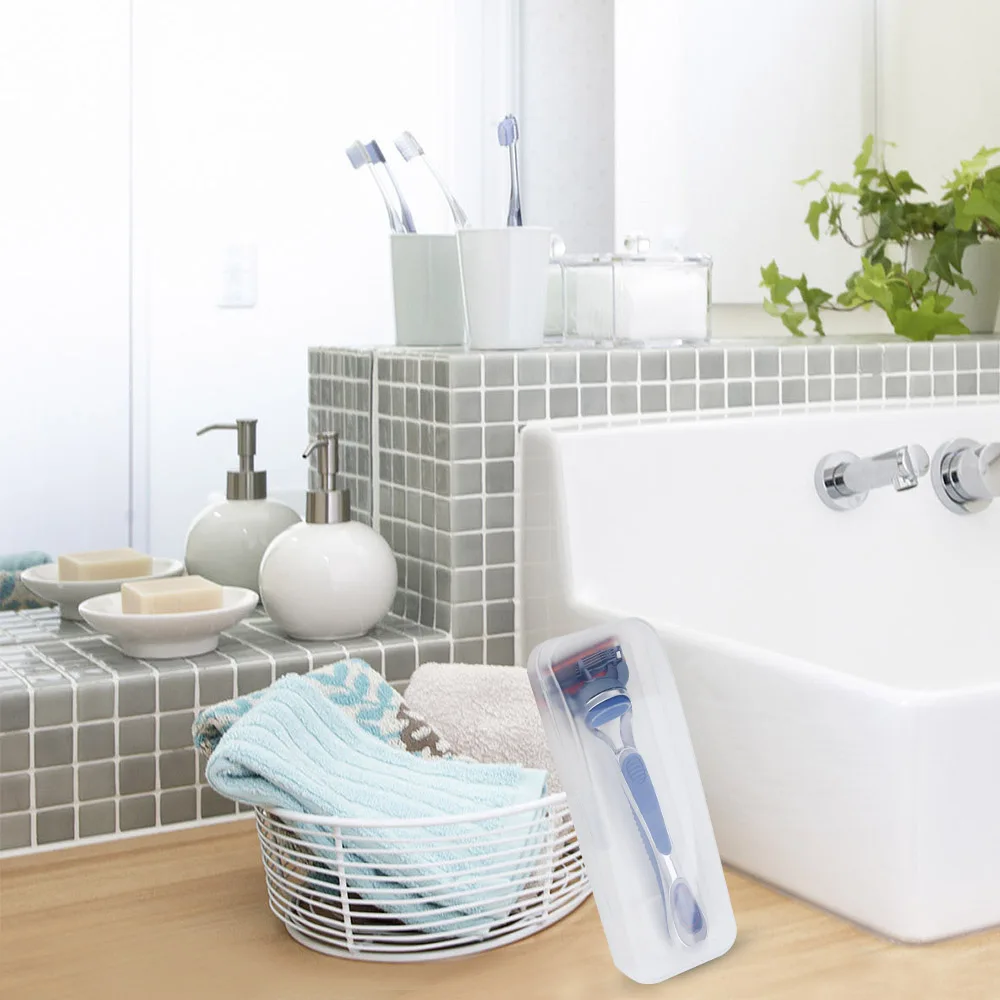 Популярный пластиковый портативный мужской бритвенный держатель для бритвы