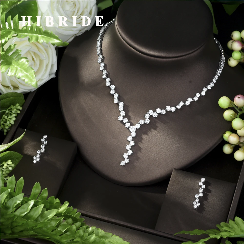Комплект ювелирных изделий HIBRIDE для женщин изысканные комплекты украшений