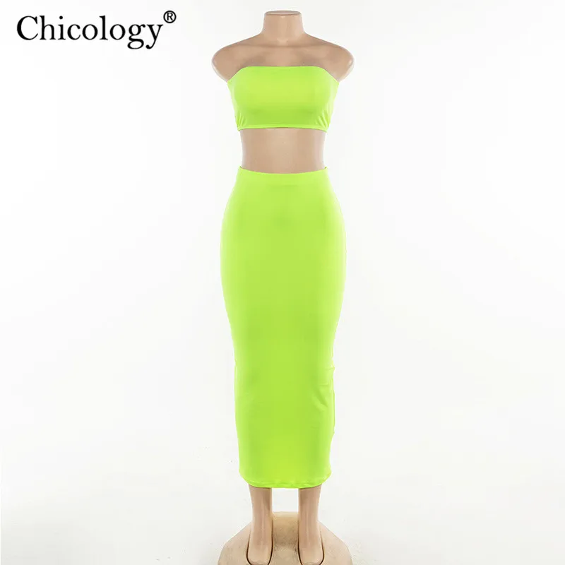 Chicology boob Топ волчки макси юбкой юбка 2 из двух частей комплект набор s 2019 летнее