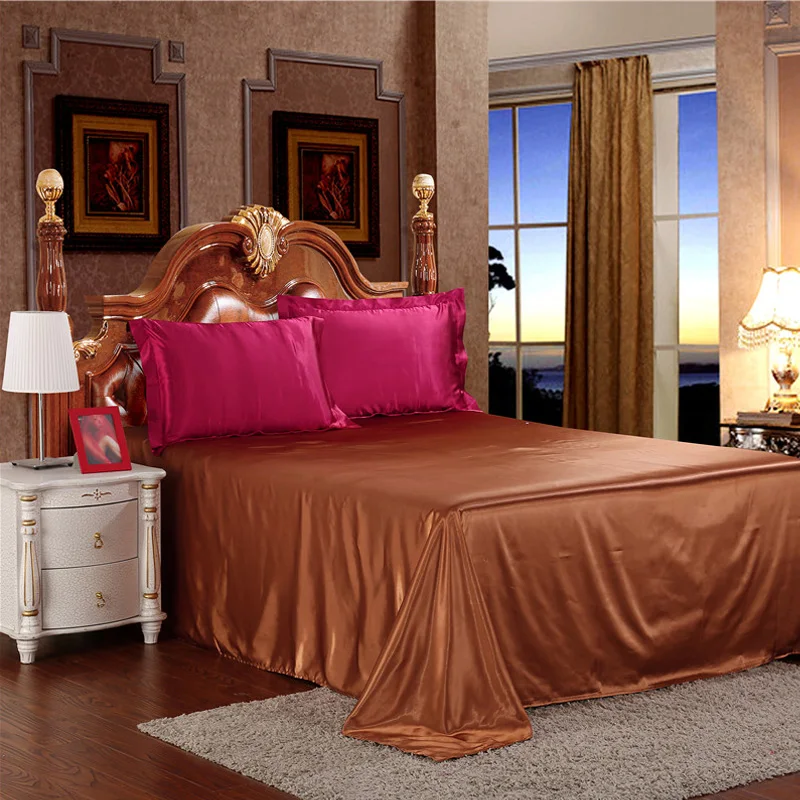 Новые шелковые комплекты постельного белья домашний текстиль двуспальный