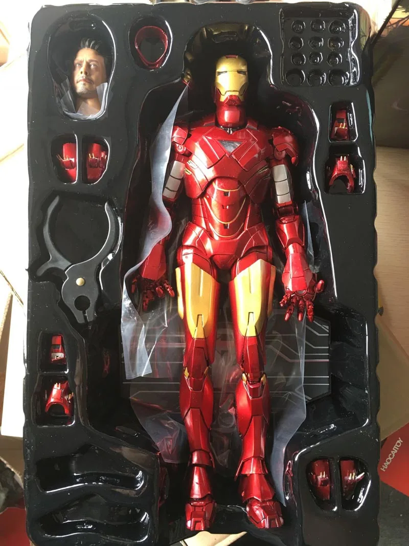HC Amazing Edition Marvel Мстители Железный человек Фигурки MK4 1/6 масштаб окрашенный Железный человек модель игрушки ограниченная 28 см - Цвет: No Box