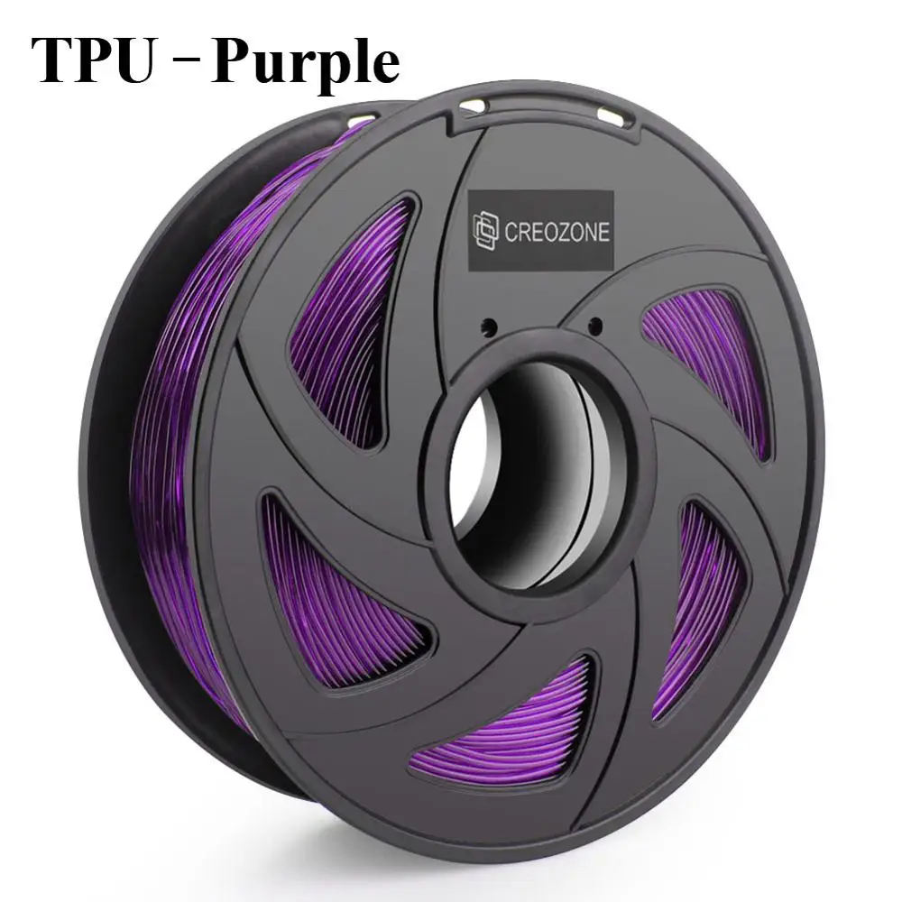 TPU-Purple CREOZONE Премиум нить для 3d принтера 1,75 1 кг PETG ABS углеродное волокно TPU нейлон/PA Металл бедра 3D пластиковая нить - Цвет: TPU-Purple
