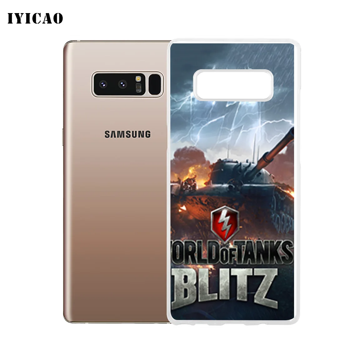 Мягкий силиконовый чехол для телефона IYICAO World of Tanks Samsung A5 A6 Plus A7 A8 A9 J3 J5 J7 Note 8 9