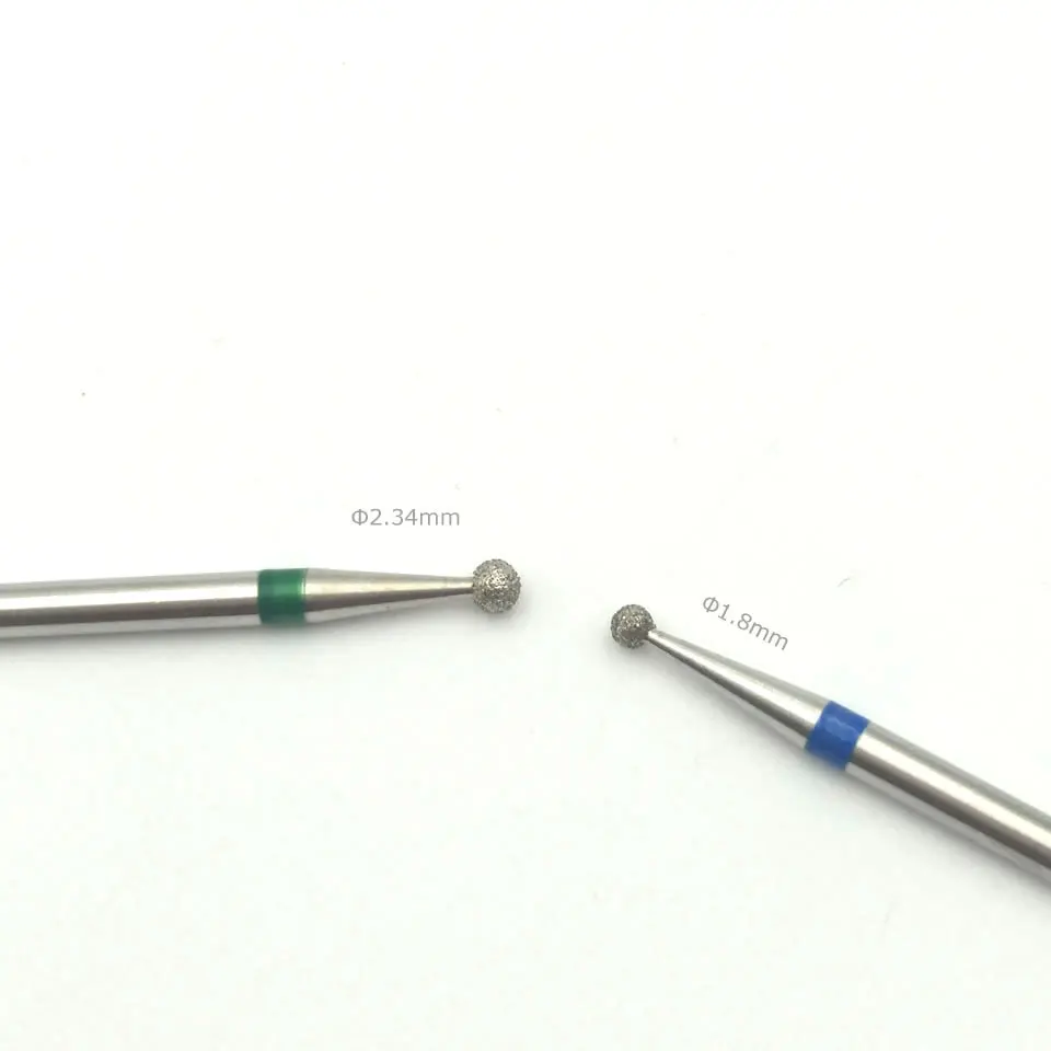 2 шт. алмазные шариковые фрезы для маникюра 3/32 дюйма|nail drill accessories|nail drillnail bits |