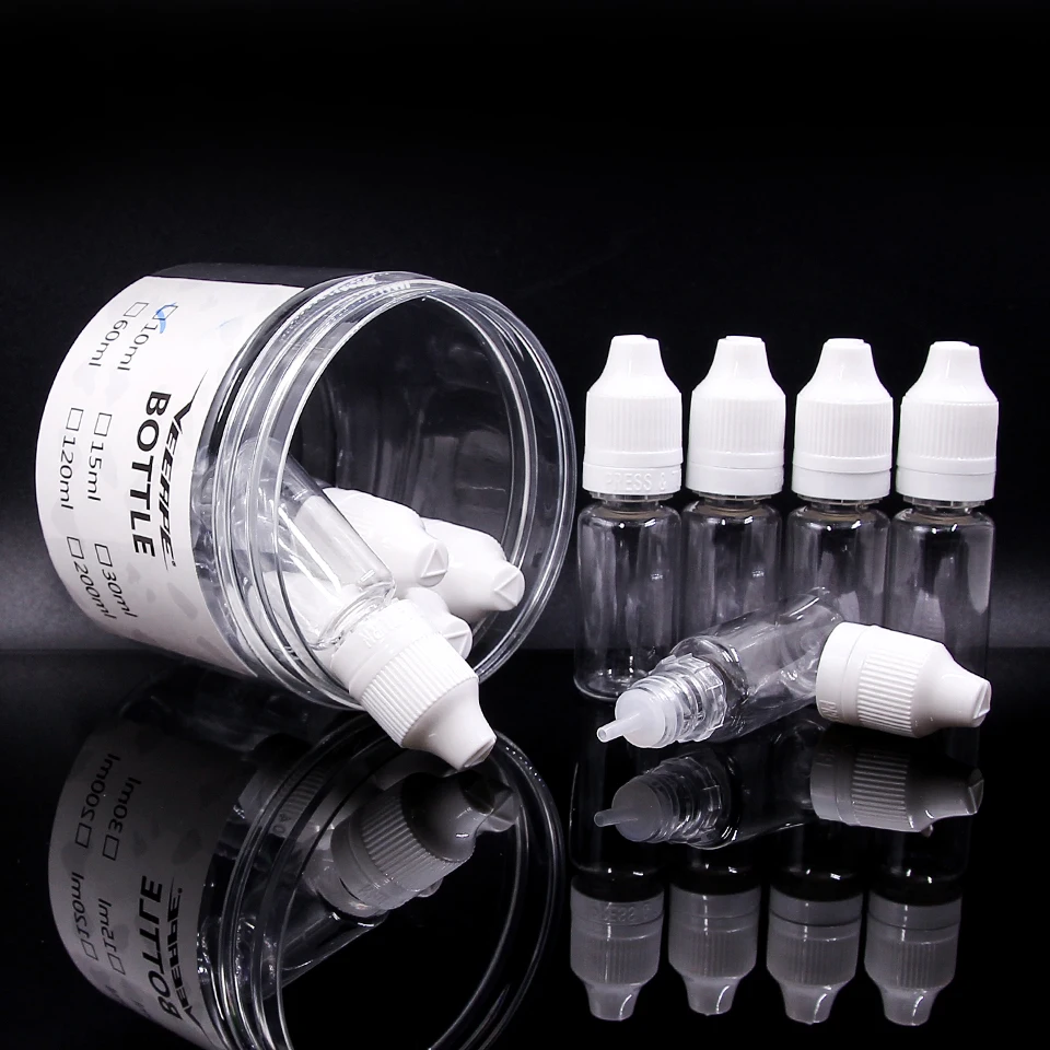 10 шт. оригинальная жидкая бутылка veeape Vape пустые пластиковые бутылки для