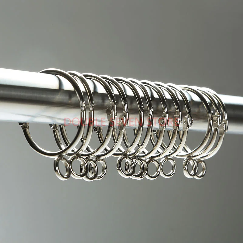 Круглые крючки для душевой занавески из нержавеющей стали 12 шт. 5 см