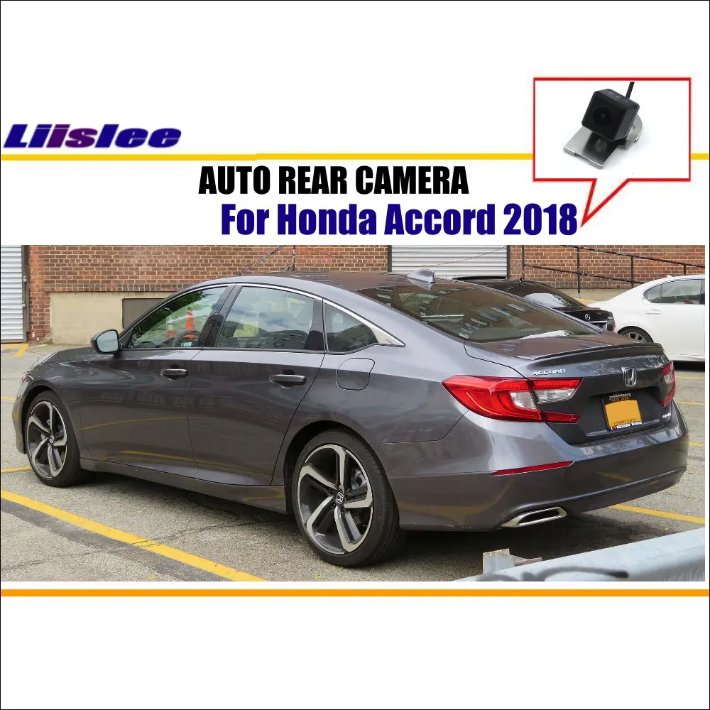 Автомобильная дублирующая для парковки заднего вида камера Honda Accord 2018 2019 2020 HD CCD