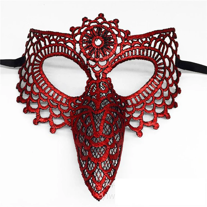 GNHYLL кружевная Маскарадная маска в форме птицы для Хэллоуина | Дом и сад