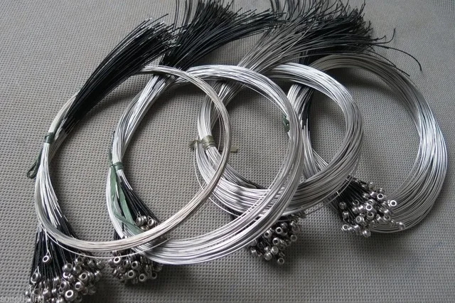 

50 sets high quality black german silver violin strings